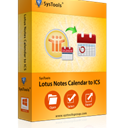 SysTools Lotus Notes Calendars to ICS